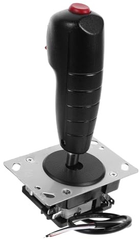 Abaodam Joystick per Giochi, Controller Preciso Vibrazione, Lega di Alluminio e Pvc, Accessorio per Simulazione e Console