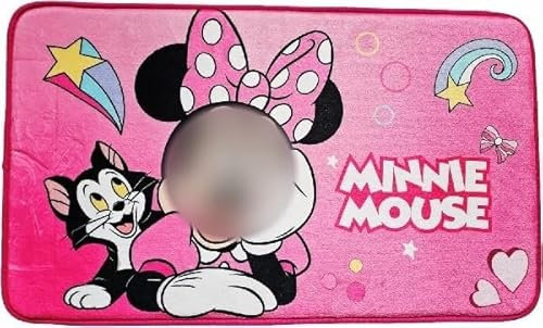 ILS I LOVE SHOPPING Teppich Kinderzimmer Deko Rutschfest Weich Flauschig - Dicke 2cm (für MINNIE MOUSE Mickey Maus)