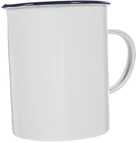 MOLUCKFU 1000ml Tasse Nachrichten Vintage Tee Becher Wasser Tasse Rustikalen Kaffee Becher für Camping