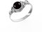 Schwarzer Onyx Ring 925 Sterling Silber 100% Natürlicher Edelstein Ring, Statement Herren-Damen Ring Vintage Boho Handarbeit Ring Runde Form 6 mm Verlobungsring NH26-BLKX-9,5