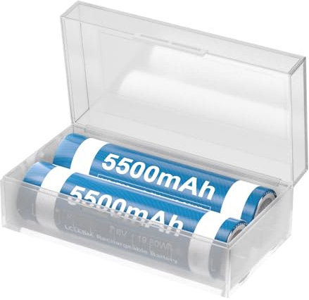 [5500mAh] Batterie pour Lampe Frontale LED, Haute Capacité 3.6v Piles Rechargeables Batteries Lot De 2