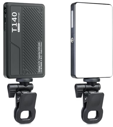 BI-Farb-LED-Videolicht, 120 ° Fülllicht mit 3 Lichtmodi, CRI 96, 2500K-6500K, 3100 MAh Batterie, Tragbares Fotografie-Leuchten für Kamera-Stativ-Selfie-Stick-Reisen