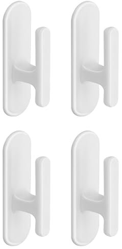 LEADSDGE 4Pcs Blind Cord Hooks Adhesive Shade Cord Holder Window Blind String Child Proofing Up Wrap Cleat For Home