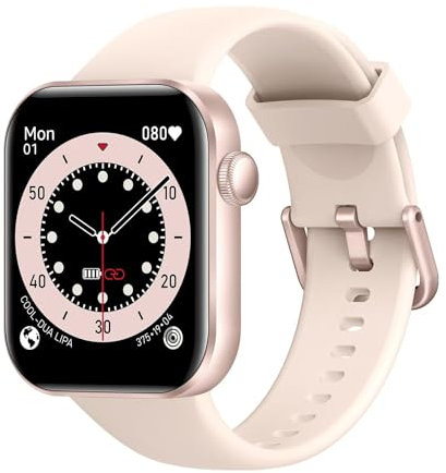 Reloj Inteligente Mujer Hombre, 1.85 Smartwatch con Llamadas Bluetooth, 140+ Modos Deportivos Smart Watch con SpO2/Pulsómetro/Monitor de Sueño/Podómetro, Impermeable IP68 Smart Watch Para Android iOS