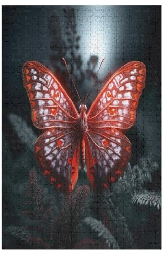 Puzzles Für Erwachsene, 1000 Teile, Schwarze Rose, Kreative Holzpuzzles, Praktisches Spiel, Familiendekoration （78×53cm）