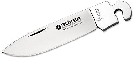 Böker Manufaktur Solingen 119014 Herren Messer Optima Drop-point-klinge 440c Messer, Silber, STANDARD