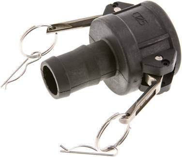 Kamlock-Kupplung (C) 32 (1-1/4) mm Schlauch, Polypropylen Werkstoff:Polypropylen* DN:40 (1-1/2) mm