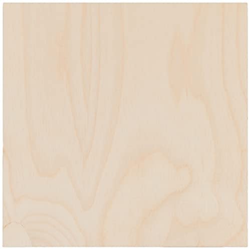 Rayher Tablero madera contrachapado, 20x20x0,4 cm, marquetería, 6299700