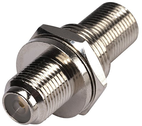 Hicon F-Stecker Patch- Einbaubuchse/Kupplung mit Gewinde 1/2 2-pol Adapter weiblich für Satellit Modem Kabel - HI-FEEP01