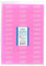ForPro Sparkle, mini tampone per unghie, rosa 400/bianco, grana 4000, pre-tagliato, doppio lato, per manicure e pedicure, 20,3 cm di larghezza x 6,3 cm di lunghezza, 39 pezzi