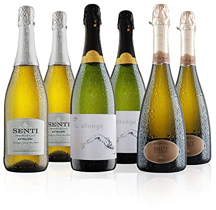 Virgin Wines - Fizz Selection - 6 Bottles (75cl) - Premium Prosecco, Cava & Spumante
