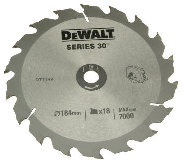 DeWalt DT1149QZ 184 x 16 x 18-Tooth Circular Saw Blade Series 30