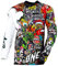 O'NEAL | Motocross Langarm-Shirt | MX Enduro Motorrad | Schnell trocknendes und leichtes Performance-Material, kragenloses Design | Mayhem Jersey Crank | Erwachsene | Schwarz Multi | Größe XXL