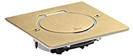 Legrand 089710 Platine de Sol Carrée à Équiper de Mécanisme Mosaic, 1 Poste, Doré