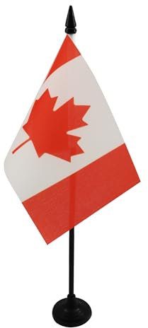 AZ FLAG - Tischflagge Kanada - 15x10 cm - Kanadische Tischfahne 10 x 15 Cm - Flaggen