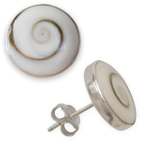 Fly Style Damen Shiva-Auge Ohrstecker Ohrringe echt Silber 925 (6mm - 10mm) earsi057_shiva, Grösse:10 mm