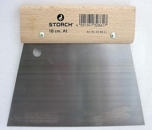 Trapez-Zahnspachtel Kleber-Spachtel 18 cm A1