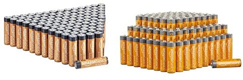 Amazon Basics AAA Performance Alkaline Batteries (100-Pack) & AA Performance Alkaline Batteries (100-Pack)
