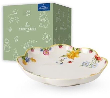 Villeroy & Boch – Spring Awakening Große Schale, Schale Ostern, Osterschale, Ostergeschirr, Ostersüßigkeitenschale, Obstschale, Porzellanscale Groß, Bowl, Schüssel, Salatschüssel, Porzellan