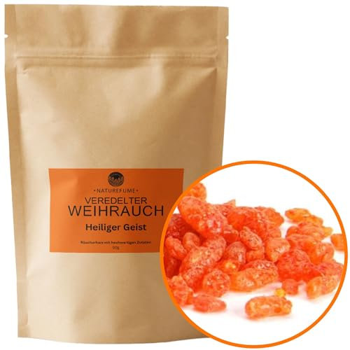 Premium Weihrauch Holy Spirit zum Räuchern/Verbrennen, naturreines Harz 50g, grob gemahlen (muss zum Räuchern ggf. gemörsert Werden)