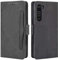 HualuBro Cover per Motorola Edge, Flip Cover a Libro in Premium PU Pelle Magnetica Antiurto Case Portafoglio Custodia per Motorola Moto Edge 5G Cover - Nero