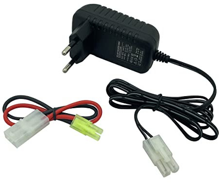 Nuofan RC Chargeur de voiture pour batteries NiMH/NiCd 9,6 V 7,2 V 8,4 V Chargeur avec chargeur Tamiya pour batteries Traxxas NiMH et Airsoft