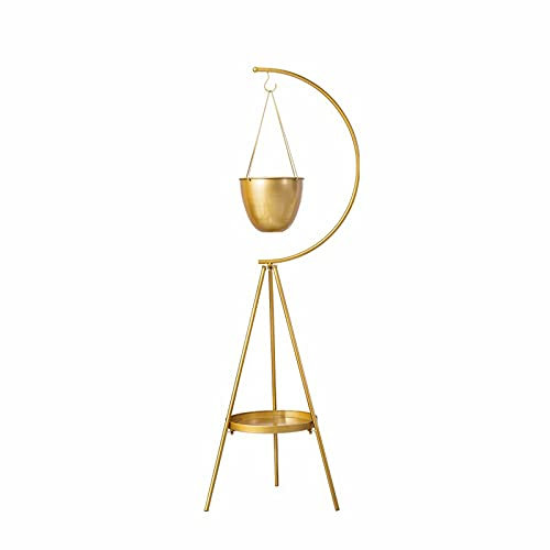 LDIW Pflanzenständer Wandregal Metall Wandkorb Blume Display Rack Space Saver Corner Floral Topf Aufhänger Regal für drinnen, draußen, Garten, Terrasse