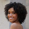 IFLY Afro Perücke Curly Wigs for Black Women Brazilian Short Curly Afro Wigs Echthaar Perücke Curly Wigs 150 Density Natural Black Color