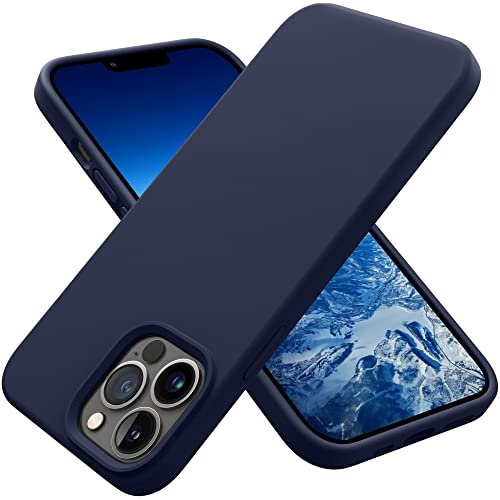 OTOFLY Designed for iPhone 13 Pro Max Case, Silicone Shockproof Slim Thin Phone Case for iPhone 13 ProMax 6.7 inch (Midnight Blue)