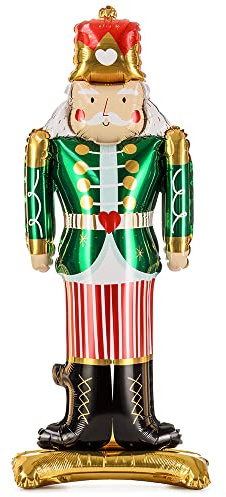 Stehender Folienballon Nussknacker 34x85cm Weihnachtsdekorationen