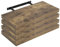 WOLTU 4X Wandregal Wandboard Bücherregal Regale für Deko Wandablagen aus MDF Holz, 4er Set Hängeregal Vintagebraun, 70x22,9x3,8cm RG9369hov-4