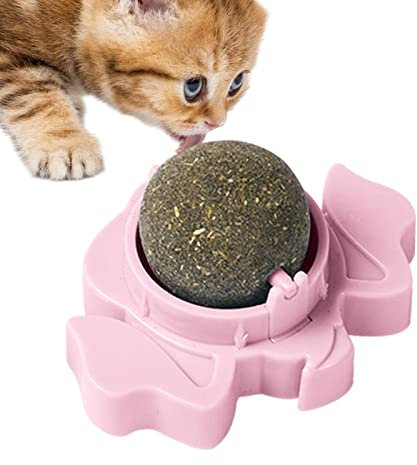 Niktule Katzenminze-Kugeln | Katzenminze Roller mit Staubschutz | Gesundes Katzenminzspielzeug, Interaktives Katzenspielzeug zur Erhaltung der Zahngesundheit von Katzen und zur Erfrischung