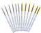 WLLHYF Eyeliner-Pinsel, feine Spitze, Make-up, Gel, Eyeliner-Pinsel, Make-up-Pinsel, Applikatoren für nasses Puder, flüssiges Gel, Eyeliner und wasseraktiviertes Eyeliner, Make-up-Werkzeug, 12 Stück