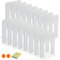 DIFIT Buchstütze, 8 Paare(16 Stück) Buchstützen Buchhalter, 17H x 12,6L x 14,8B cm Buchstützen Metall Bücherstütze für Magazin/Bücher/CD, Buchhalter Regal für Büro/Lernen/Wohnzimmer (Weiß)
