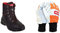 Oregon Sarawak Klasse 1 Kettensägen-Schnittschutzstiefel aus Leder, Stahlkappen, Sicherheits-Arbeitsstiefel, Größe 43 & Schnittschutzhandschuhe aus Leder mit Schutz in der linken Hand – L/10 (91305L)