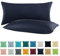 SHC by BaSaTex 2er Pack Jersey Kissenbezüge Kissenhüllen | Kopfkissenbezug aus 100% Baumwolle | 40x60 cm Nackenkissen Bezug | Farbe Navy Dunkelblau