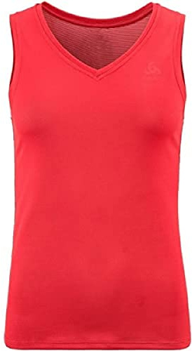 Odlo Women Functional Underwear Tank Top with V-neck ACTIVE F-DRY LIGHT ECO, american beauty, M