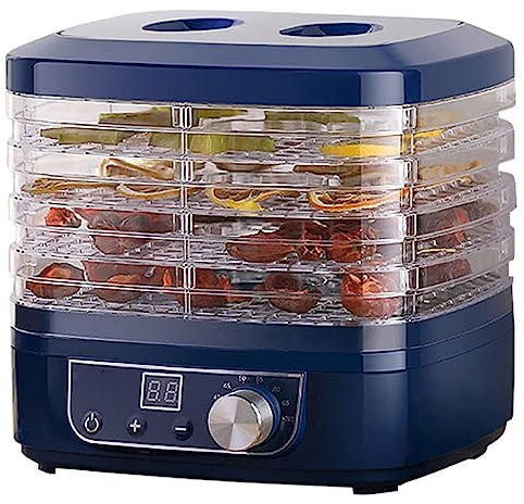 Disidratatore Alimentare, Mini Essiccatore Elettrico a 5 Strati, Disidratatore Alimentare con Timer Digitale E Controllo della Temperatura, per Manzo, Frutta, Snack per Cani, Essiccazione