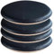 4er Set Sitzkissen, Memory Foam Rund PU-Leder Sitzkissen Stuhl, Lederkissen Sitzpolster für Barstuhl Barhocker Sessel Stuhle Echt Sitzauflage Auflage 04,4 Set - 14inch