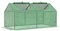 Outsunny Serra da Giardino a Casetta con Copertura in PE, Serra per Orto con Picchetti e Bordi Estesi per Piante e Fiori, 120x60x60cm, Verde