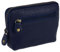 Rowallan Porte-monnaie en cuir, bleu marine, Pochette à monnaie