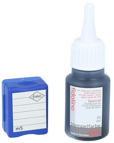 Musikboutique Notenlinien-Stempel m5 und Stempelfarbe
