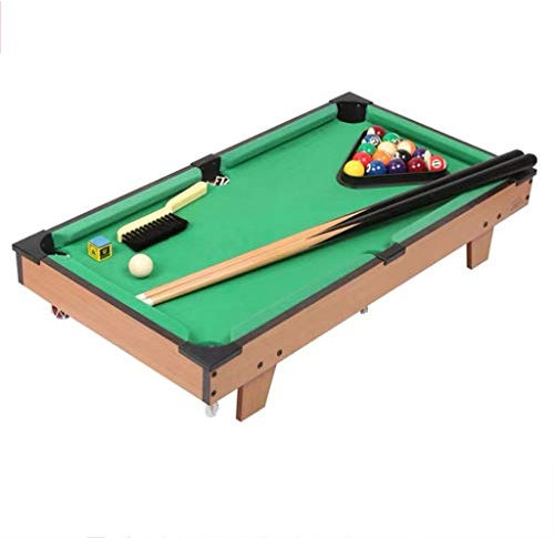 NOALED Tisch-Billardtisch für Kinder, Billardtisch mit Spielbällen, Queues, Kreide, Pinsel und Dreieck, 32 Zoll (grün, 69 cm/27,2 Zoll)