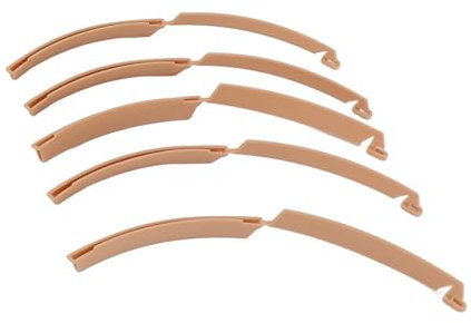 Hooleey 5 Stück entleerbare Beutelklemme, wiederverwendbar, Clip für Kolostomiebeutel, leicht zu öffnen, gebogene Klemme für Stomabeutel