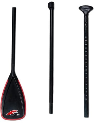 F2 ALU Paddle School 3 TEILIG 165-215 cm GUMMIERT Allround PADDEL FÜR SUP USW.