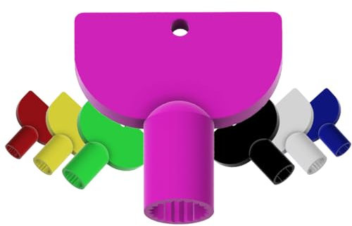 R-Satz Shop Steckschlüssel passend für Kemper Außenwandventil Ersatzteil Zapfhahn Frosti Außenarmatur Frosti-Plus-Ventil Auswahl aus 7 Farben (Pink)