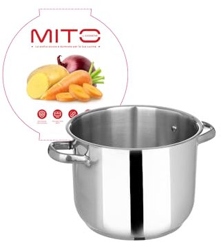 KASANOVA Pentola 20 cm in acciaio inox Mito argento cottura