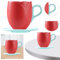 Kexpery Taza de café de tulipán con platillo de cerámica en forma de tulipán, taza de té creativa vintage para té de la tarde en casa (H)