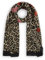 CODELLO Damen Schal aus recyceltem Polyester mit Leo-Muster und „SoWhat“-Statement