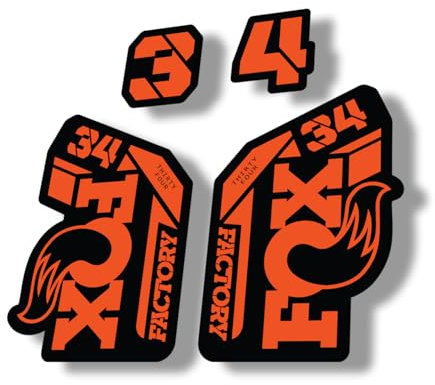 Autocollant de rechange pour fourche Fox 34 2021 Series Orange (mat)